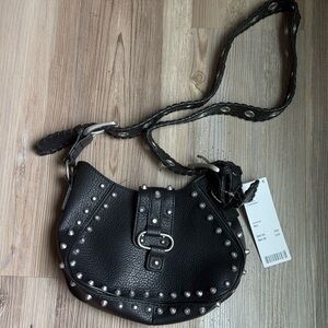 Black urban outfitters Studded Crossbody Shoulder Bag